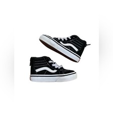 Vans Toddler Size 5.5 Black and White Sk8-Hi Skate Sneakers