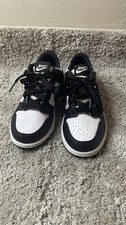 Nike Dunk Low Kids Size 1Y Black/White Panda Sneakers God Comdition