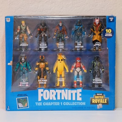 Fortnite Battle Royale The Chapter 1 Collection Ten 4'' Action Figures w/ MAP