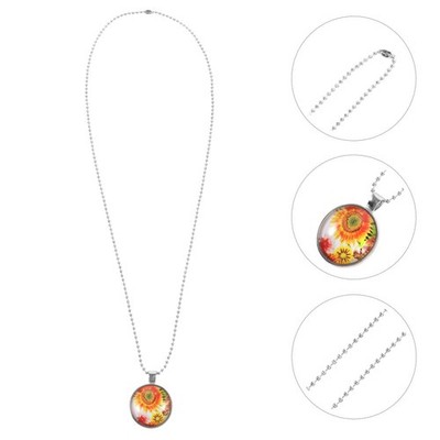 Halsschmuck Sonnenblumen Kette Halskettenkette Mit Anhänger Für Damen