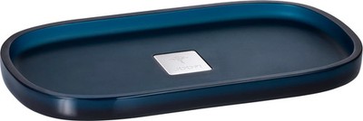 Joop! CRYSTAL LINE Tablett S klein Dunkelblau B 11 cm x L 19 cm Farbe Dunkelblau
