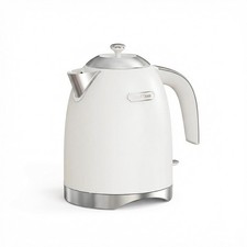 Pearl White Electric Kettle 1.7 Liter 57oz Stainless Steel Cordless 1200W