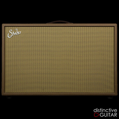 NEW SUHR HOMBRE 2X12 CLOSED BACK AMP CABINET WITH CELESTION SPEAKERS BROWN
