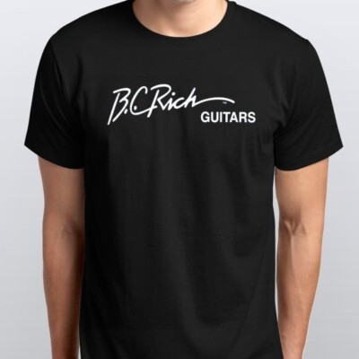 BC RICH T-SHIRT NEU alle Größen S M L XL XXL schwarz weiß 