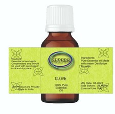 Siffer Clove Essential Oil, 100 Natural, Pure Undiluted Best For Toothache