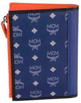 dark blue mcm bag