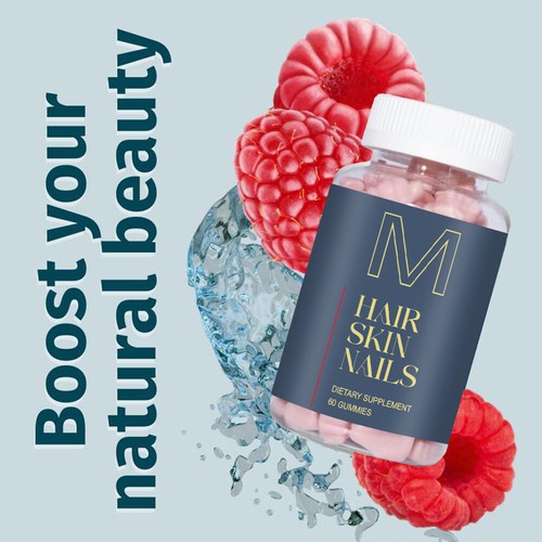 Hair Skin and Nails Gummies, Vegan biotin Vitamins, Healthy Hair- Pack of 3 - Picture 10 of 10