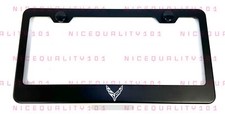 Laser Engraved Etched Corvette Stainless Steel License Plate Frame
