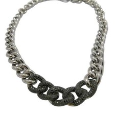 16.03ct Diamond Link Chain Necklace 925 Sterling Silver