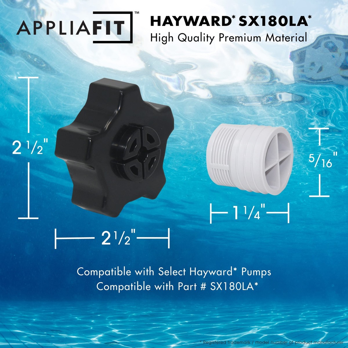 APPLIAFIT Drain Cap Assembly Compatible with Hayward SX180LA for