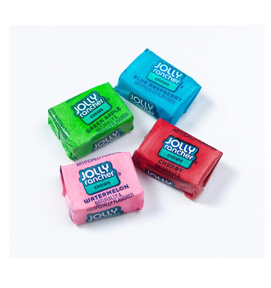 Caramelos masticables Jolly Rancher, sabores surtidos a granel, 2,06 onzas (paquete de 12) Foto 4 de 4