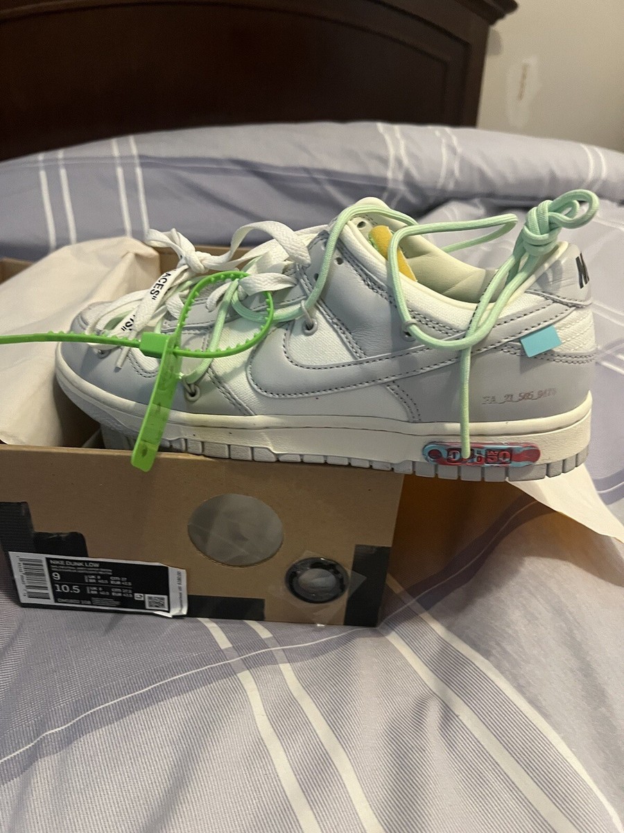 Size 9 - Nike Dunk Low x Off-White Lot 26 Natural Gray/Sail 2021