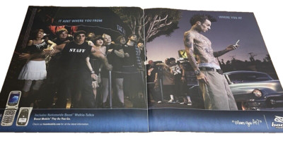 Boost Mobile Travis Barker 2000s Print Advertisement (2 Pages) 2006