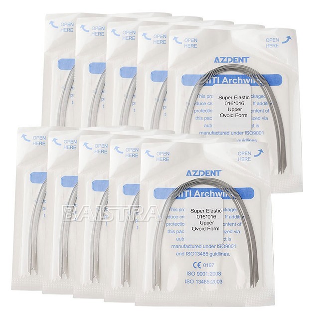 50 Packs Dental Orthodontic Super Elastic Niti Arch Wire (Rectangular