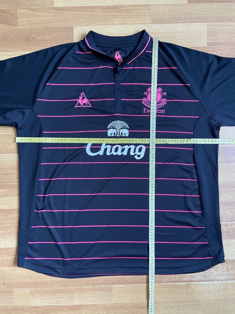 EVERTON 2009 2010 AWAY FOOTBALL SHIRT SOCCER JERSEY LE COW
