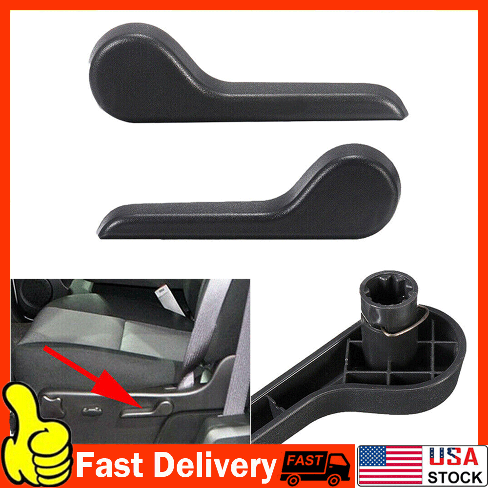 Black Seat Recliner Handle Set (Left & Right) For 2007-2014 GMC Sierra / Chevy Silverado & Suburban / Avalanche, Direct Fit