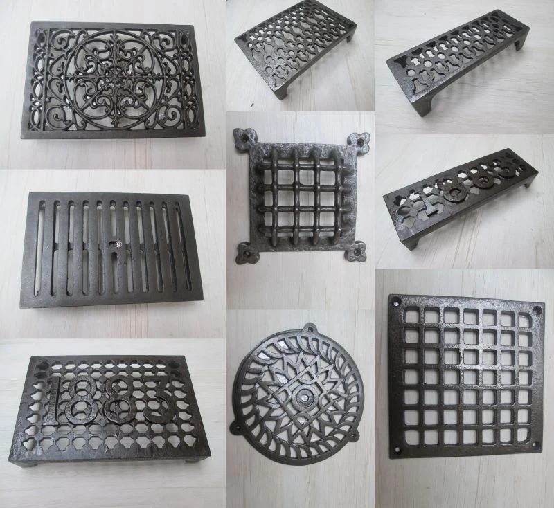 CAST IRON OLD RETRO VINTAGE REPRO RUSTIC VICTORIAN AIR VENT BRICK GRILLE COVER