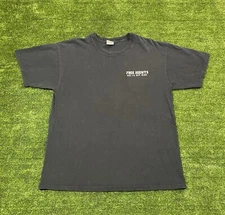 Vintage Free Agent Det Nine Tshirt Faded Gildan Brand LARGE Navy