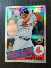 2020 Topps Chrome RAFAEL DEVERS 1985 Topps 35th Anniversary Refractor - Red Sox