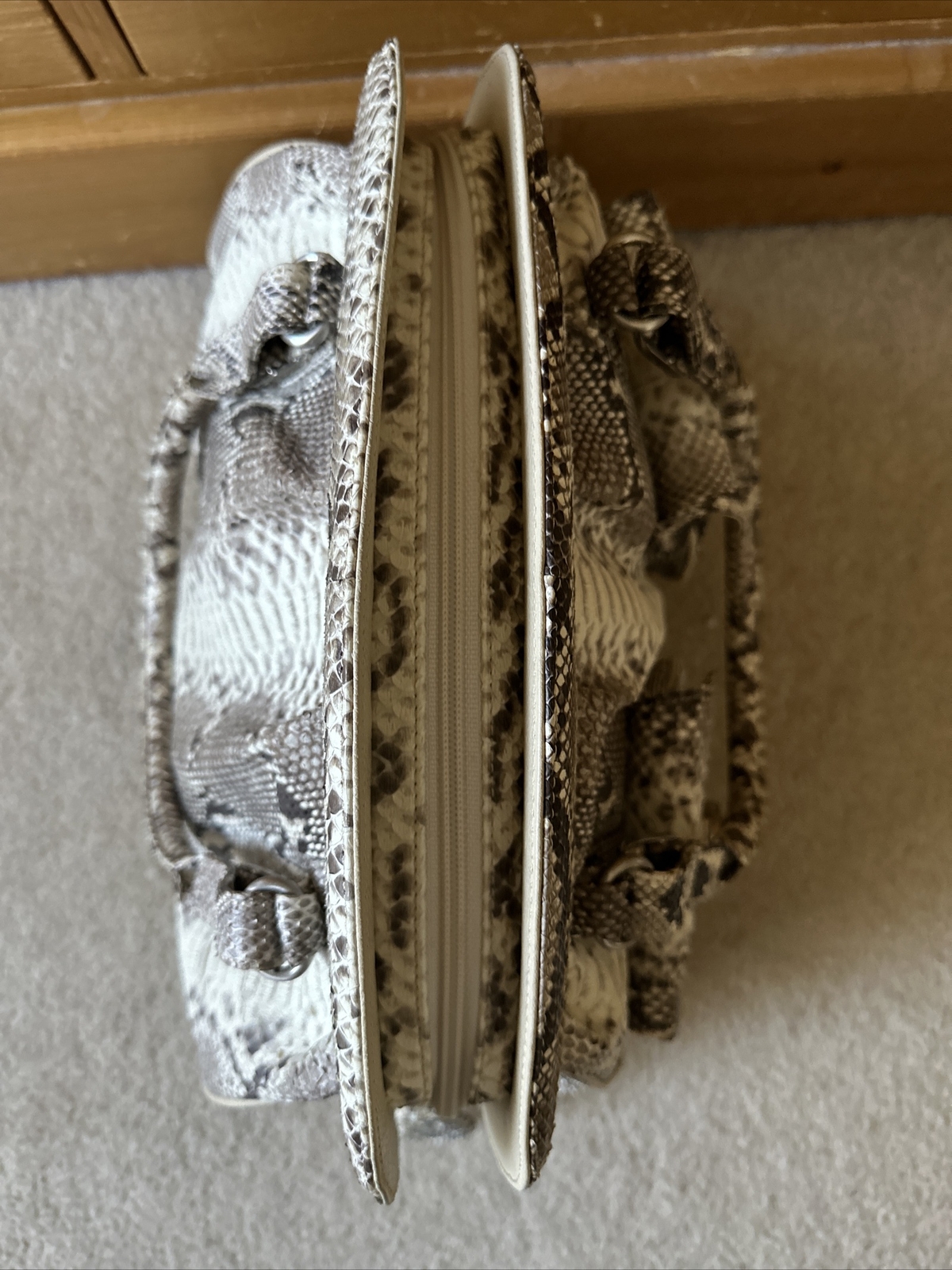 Alex Genuine Python Skin Handbag Purse - image 5