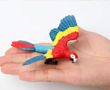 Scarlet Macaw Bird Animal Toy PVC Action Figure Kids Toys Party Gifts