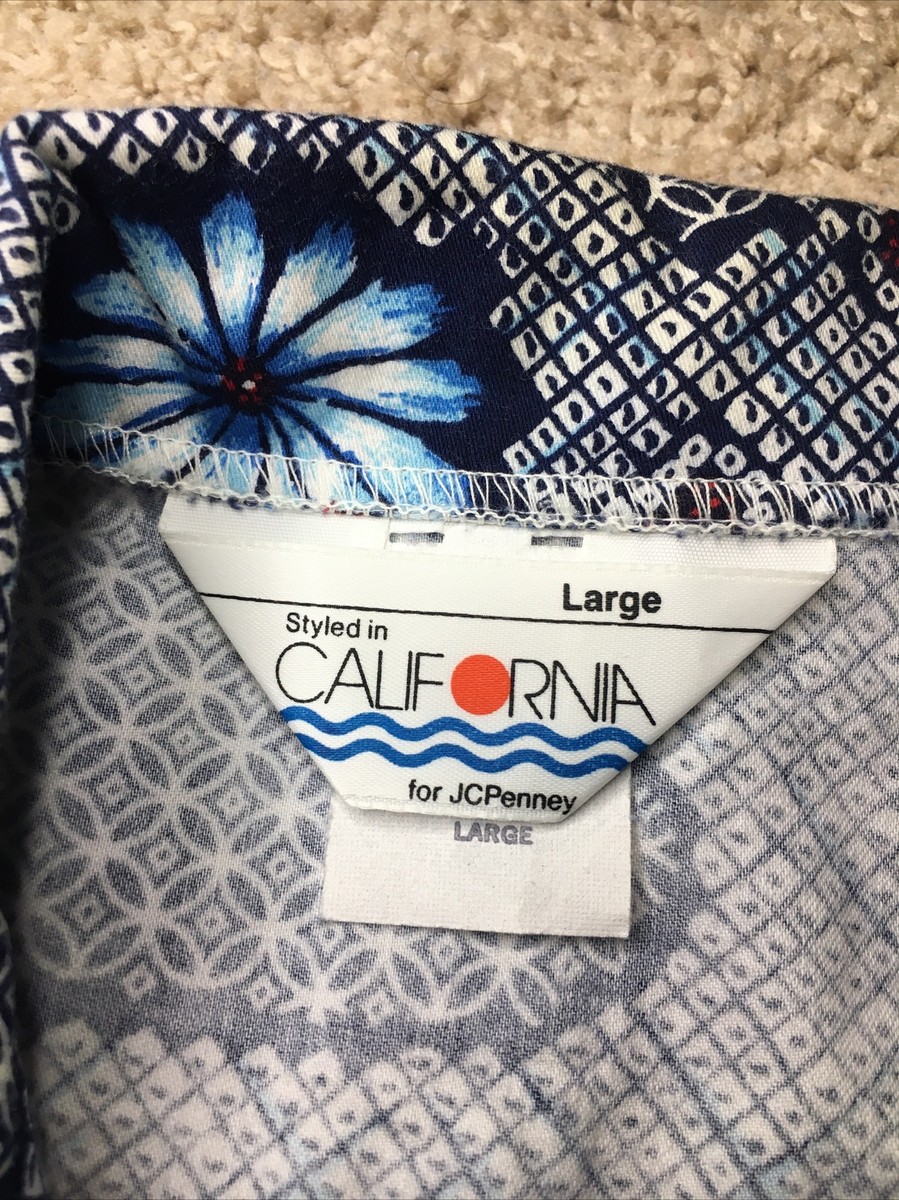 Vintage Hawaiian Shirt JC Penney Styled In California Men