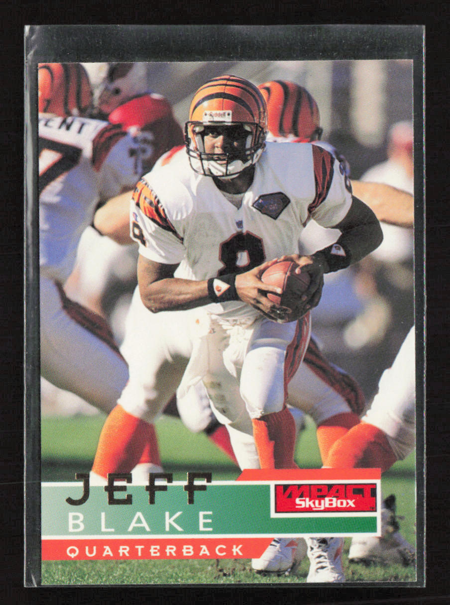 1995 SkyBox Impact #25 Jeff Blake Cincinnati Bengals Rookie