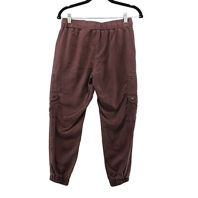 Brown Multi Patterned Tie Waist Jogger Pants F09043 | LASCANA
