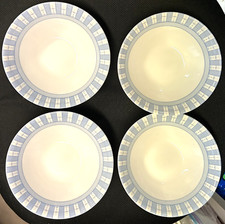 4 Martha Stewart GARDEN TRELIS  Coupe CEREAL, Soup BOWLS   6 1/2"