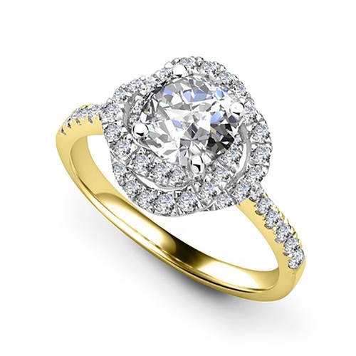 Bague Solitaire Diamant Lab Créé 2.20 Ct Or Jaune 18k Certifiée IGI - Taille Sur Mesure