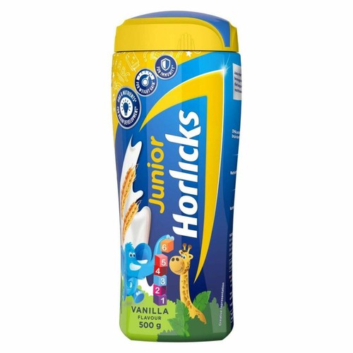 HORLICKS JNR VANILLA 500GM 299/- JAR CPCP HUL GLAXO (8901030820014)