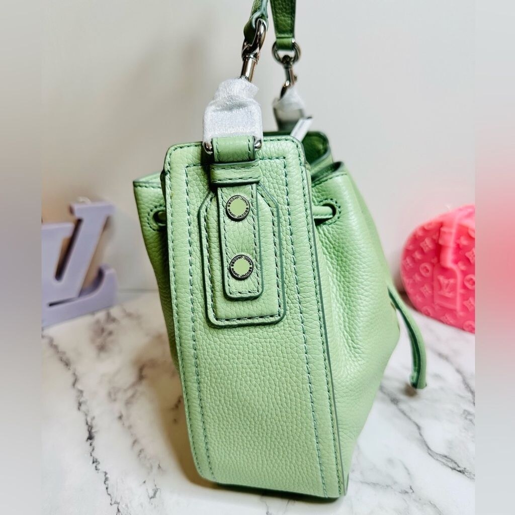 Marc Jacob’s Mint Green Leather Backpack Marc Jacobs Mini Grind Mint Green Pebbled Leather Crossbody  main image 2