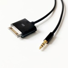 Dock Connector to 3.5mm Stereo For iPad 1.5Meter For iphone 4 Input Plug Adapter