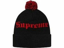 Supreme Gothic Beanie Black OS F/W 16