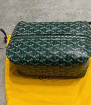 【送料・関税込み】Goyard Boeing 25 ポーチ Green RARE Green Goyard Boeing 25 Toiletry Bag - Unisex | eBay