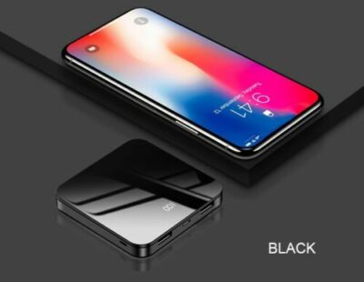 10000mAh Mini Power Bank Dual USB UltraThin External Battery Backup Charger