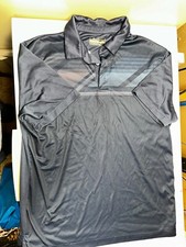 Ben Hogan Polo Shirt Mens Navy Blue Size Medium Short Sleeve Golf