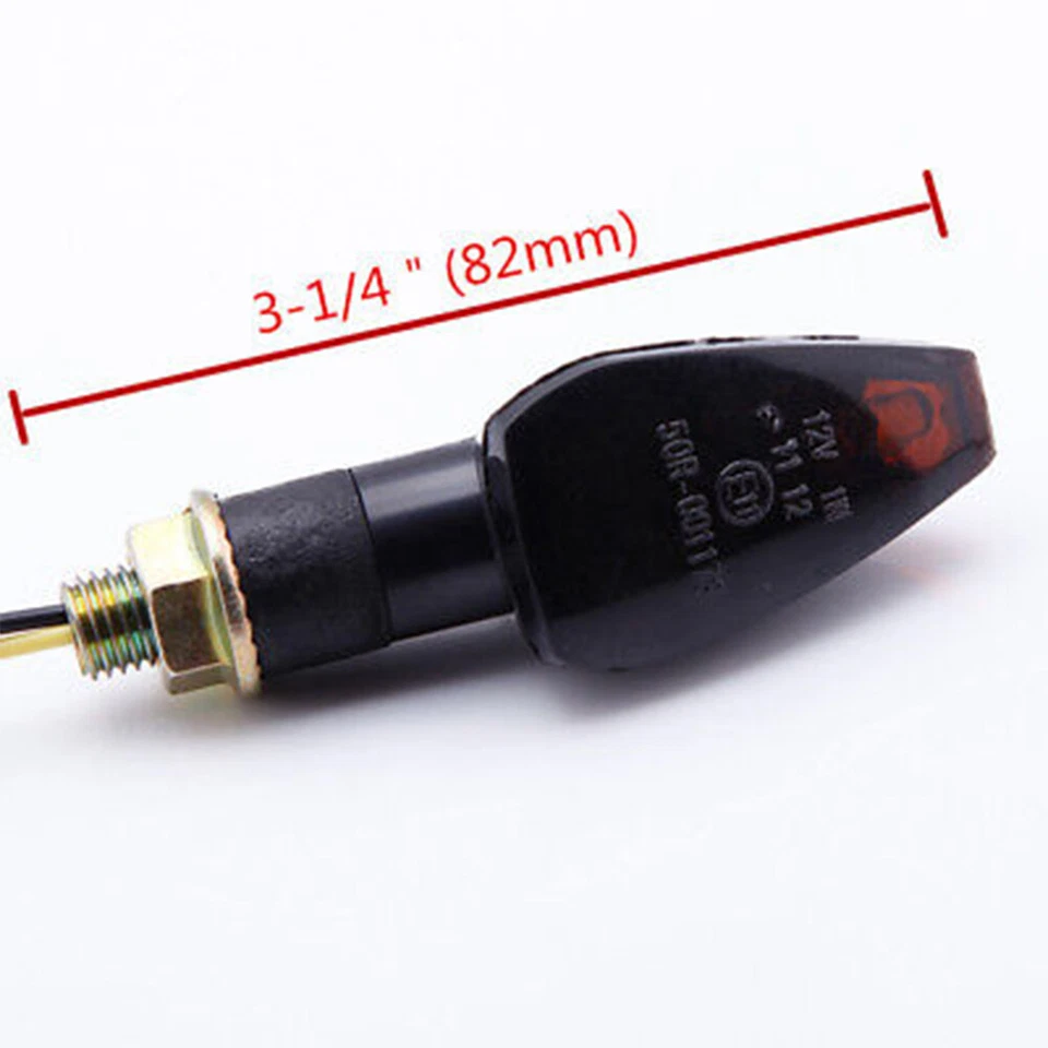 Motorcycle LED Turn Signal Indicator Lights For Ducati Monster 696 796 1200 1100 - Image 2 of 4