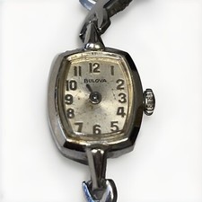 Ladies Bulova Watch Vintage - Minute Hand Missing, For Parts/repair