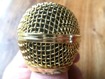Grille DORE pour micro Shure Beta 58 ou SM 58 / RK 265 G GOLD