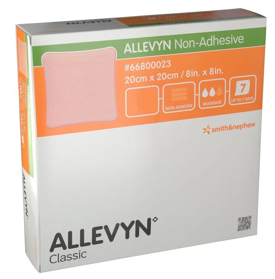 ALLEVYN Non-Adhesive 20cm x 20cm Advanced Foam Wound Dressings 66007638