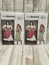 Butterick Pattern 3906 Medieval Peasant Dress Gown Costume 12 14 16 - Halloween