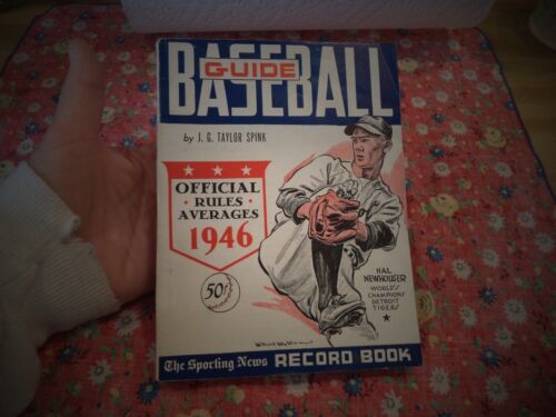 1946 SPORTING NEWS BASEBALL GUIDE AND RECORD BOOK HAL NEWHOUSER DETROIT TIGERS - Picture 2 of 15