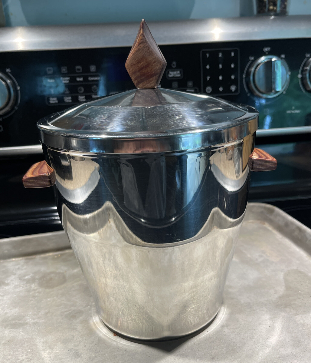 Irvin Ware USA Stainless Steel Vintage Ice Bucket Danish MCM | eBay display picture 1