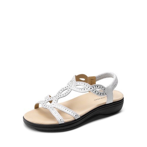 Women Classic Flat Sandals Summer Beach Vacation Daily Office Work Sandals - Picture 6 of 25