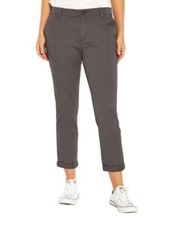 Gap Women's Twill Relaxed Fit Cropped Girlfriend Pants w/ Pockets Sz 8