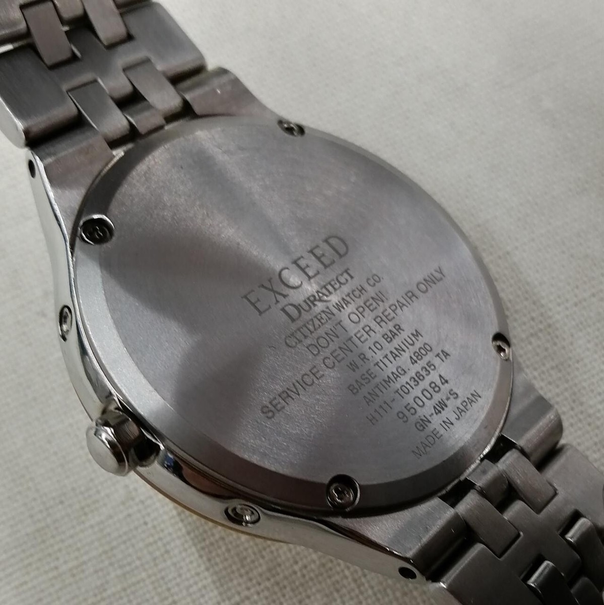 たっち Citizen Ex-Euced Ecodrive Mensticwatch H110-T020011 CITIZEN