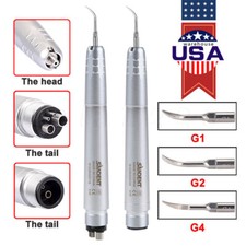 Dental Ultrasonic Air Perio Scaler Handpiece Handle Hygienist 2/4-Holes 3 Tips