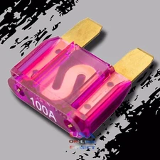 10pcs 120a AMP Large Blade Style Audio GOLD Maxi Fuse Car Marine Auto Motorcycle