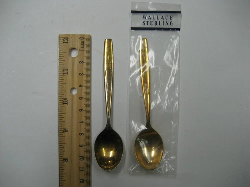 Lot of 2 Wallace Sterling Tea Spoon